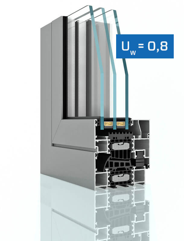 DA-90 Thermo - možnosť rohové okno
